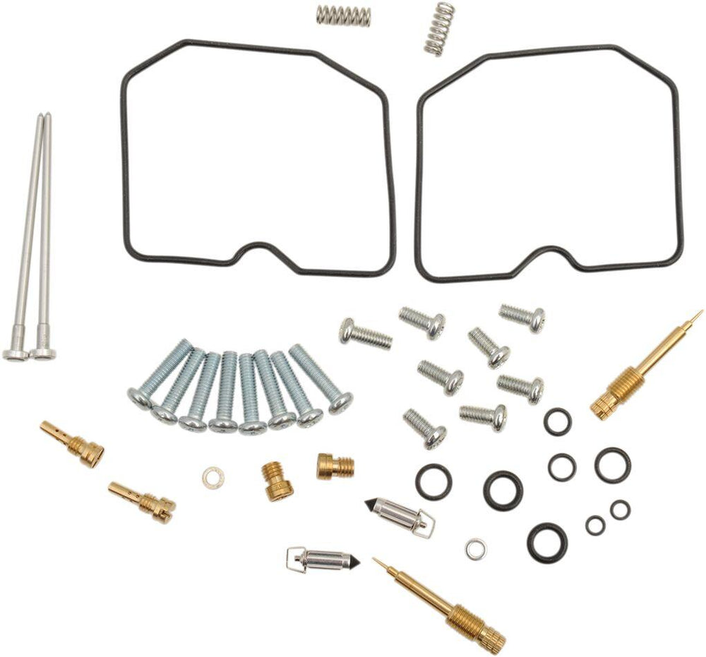 Parts Unlimited Carburettor Repair Kit For Kawasaki EN 500 1990-1993 - Black Gold Silver