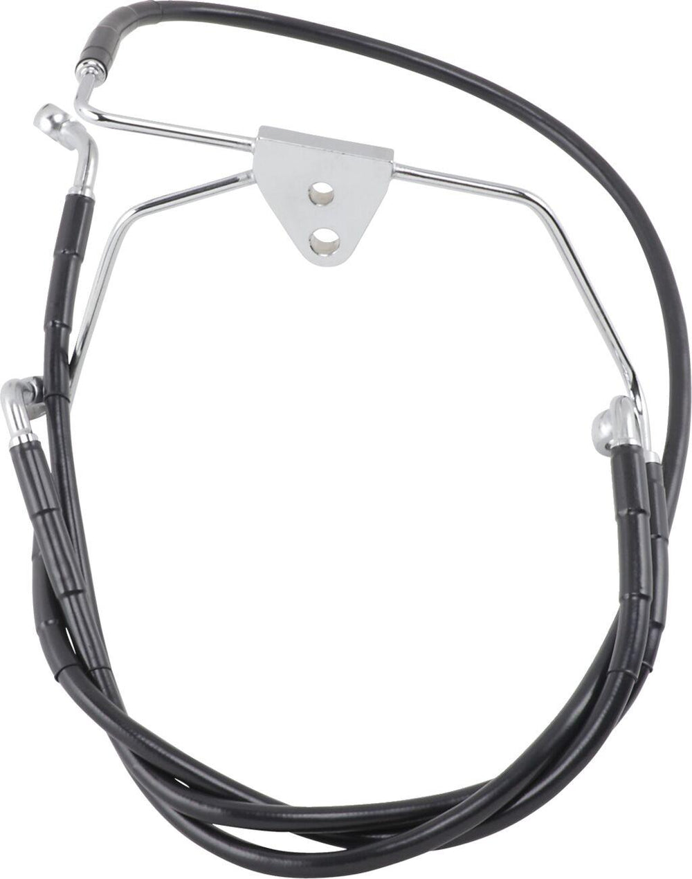 Drag Specialties Extended Length Vinyl Brake Hose Kit For Harley Davidson FLHT 1340 1996-1998 +25.4 cm Front - Black
