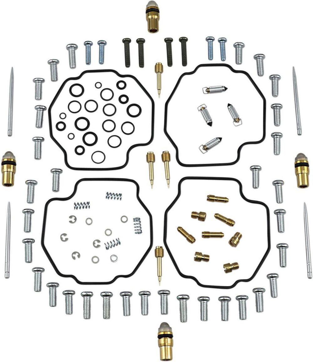 Parts Unlimited Carburettor Repair Kit For Yamaha VMX-12 1200 1987-1992 - Black Gold Silver