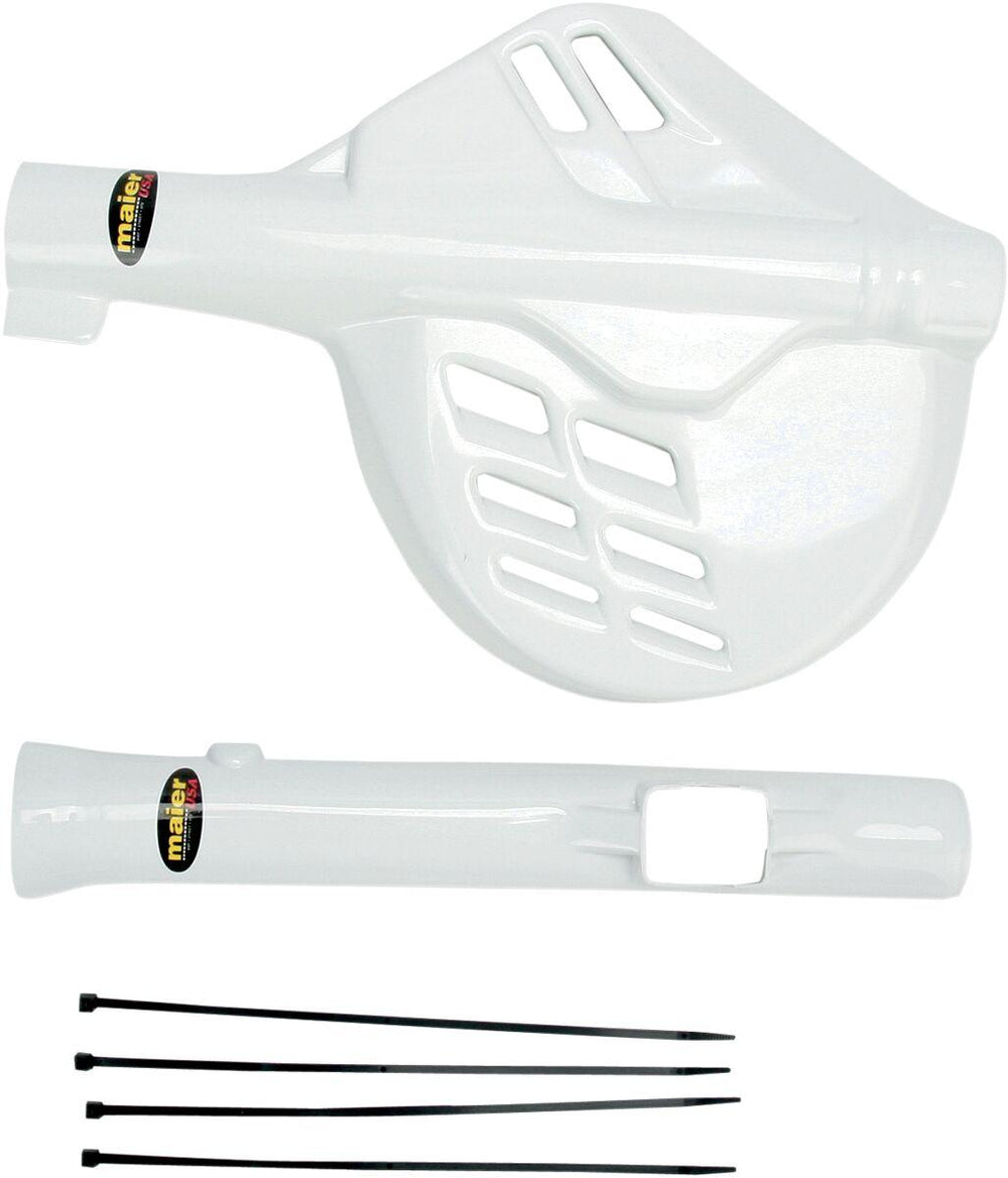Maier Fork Disc Guard Kit For Honda CR125 1985-1989 Front - White