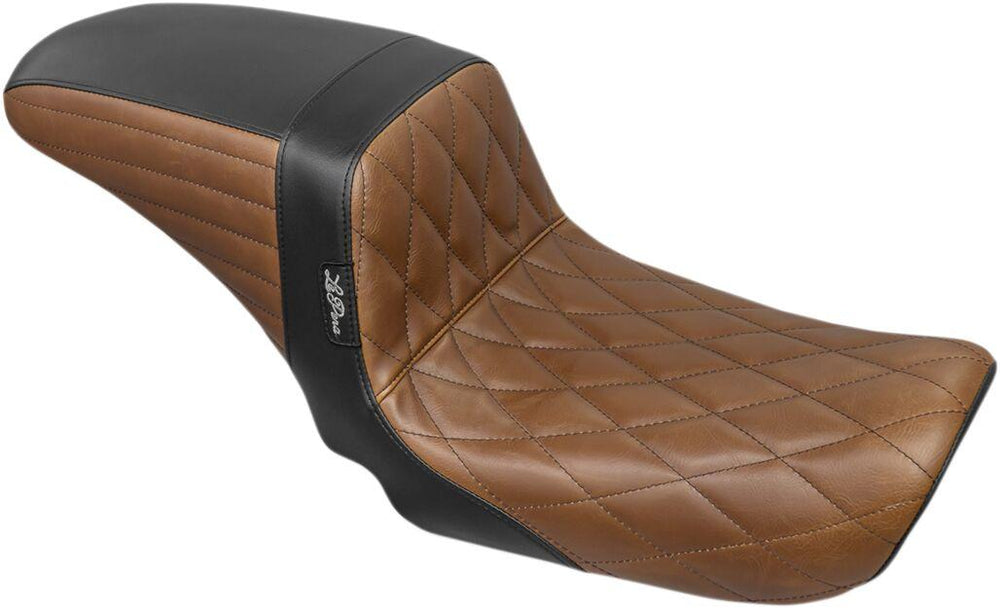 LE Pera Kickflip Seat For Harley Davidson FLD 1690 2012-2013 Diamond - Black/Brown