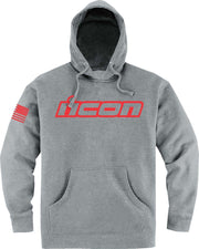 Icon Mens Adult Clasicon Hoodie - Heather Grey