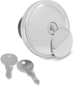 Drag Specialties Screw-In Locking Fuel Cap For Harley Davidson FLD 1690 2012-2013 - Chrome