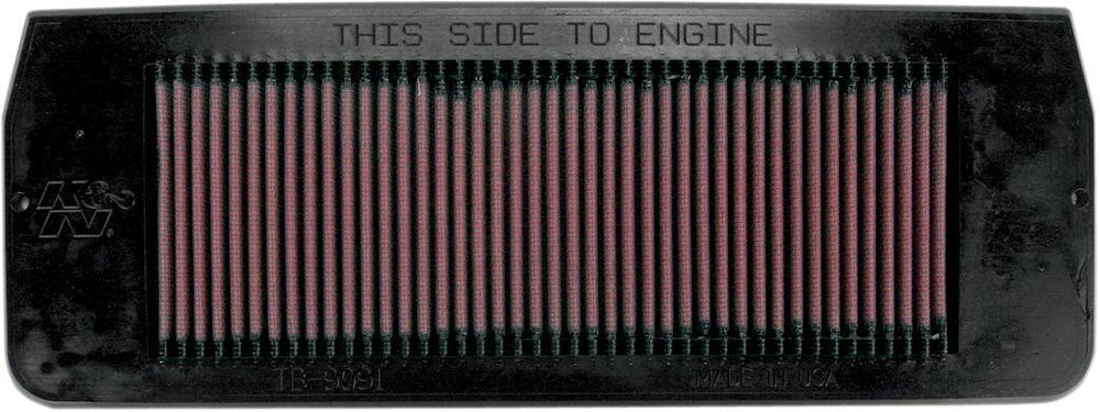 K&N High Flow Air Filter For Triumph Daytona 1000 1992 - Black Red