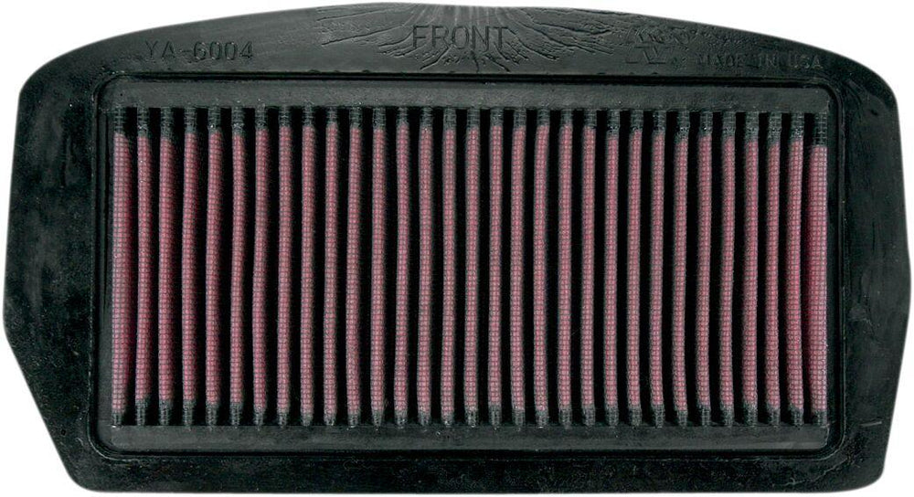 K&N High Flow Air Filter For Yamaha FZ6 600 N 2004-2008 - Black Red