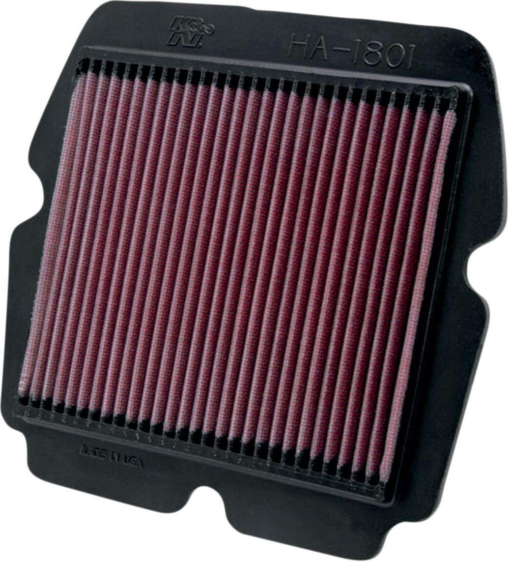 K&N High Flow Air Filter For Honda GL 1800 2001-2017 - Black/Red