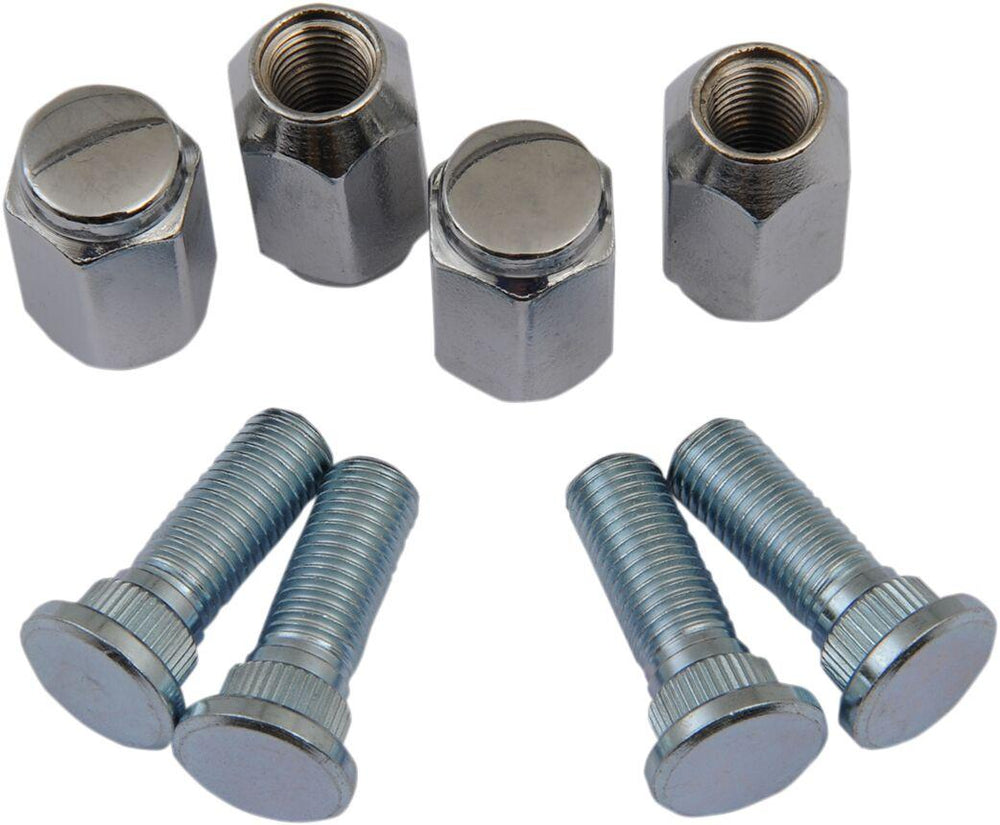 Moose Racing Wheel Stud Nut Kit For Yamaha YFM 700 GP 4X4 2017-2018 Fits Front Or Rear - Silver