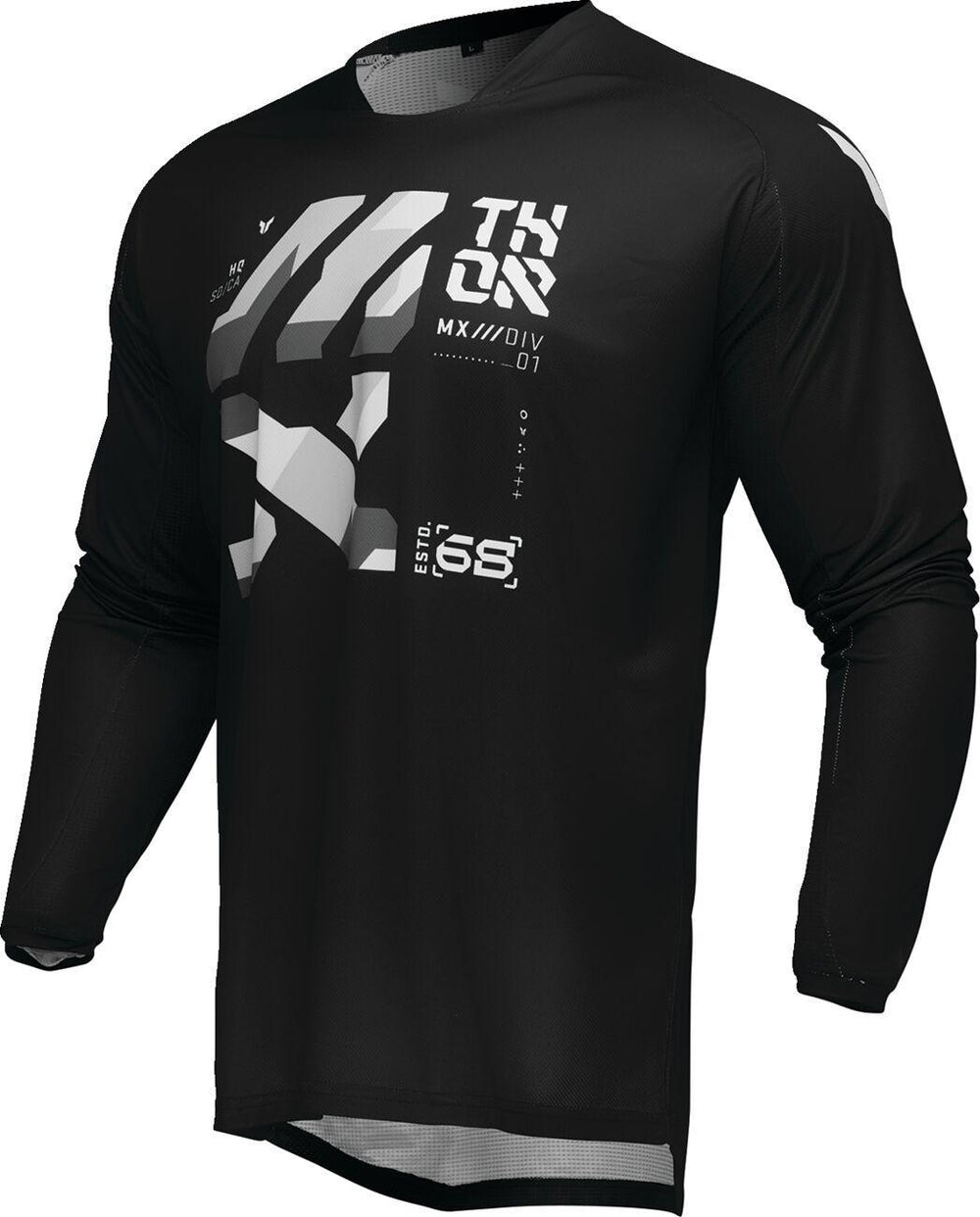 Thor Launchmode Brave Jersey - Black Camo Grey White