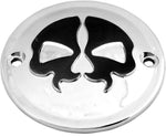 Drag Specialties Split Skull Points Cover For Harley Davidson FL 1200 1970-1977 - Chrome