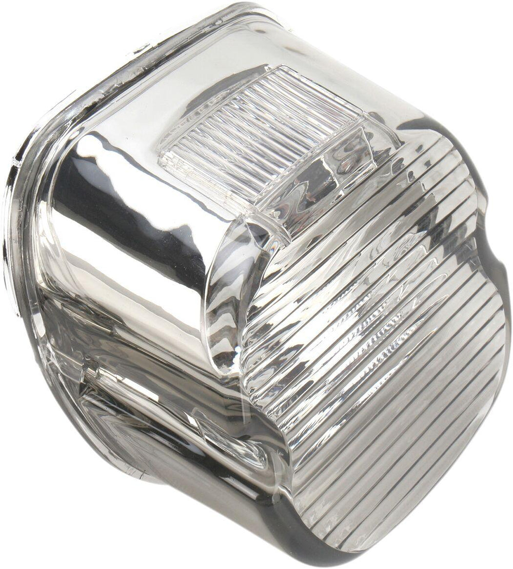 Drag Specialties Laydown Taillight Lens with Top Tag Window For Harley Davidson FLHR 1450 1999-2003 Rear - Smoke