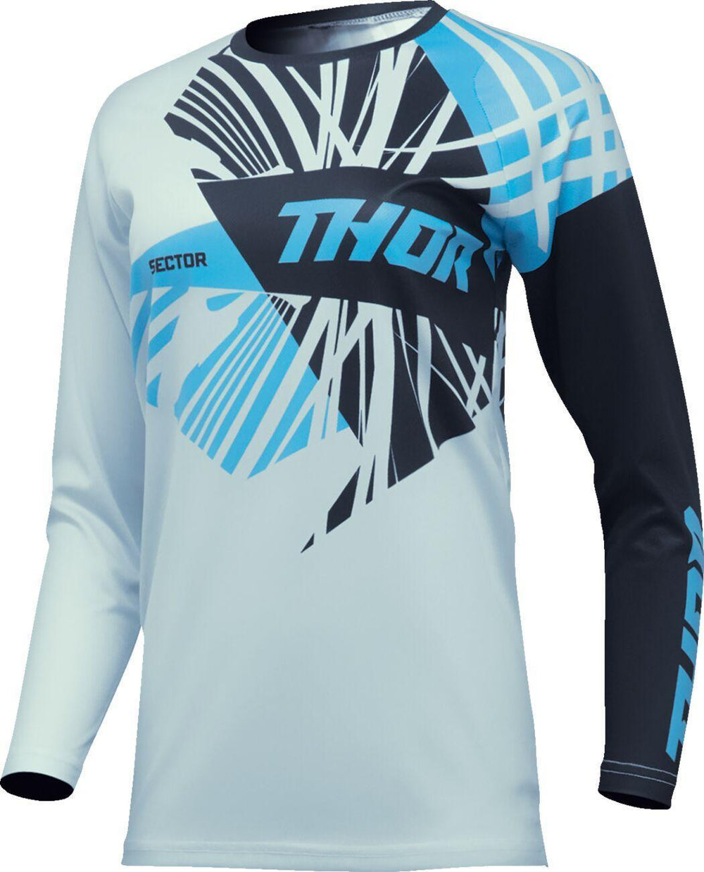 Thor Womens Sector Split Jersey - Black Blue