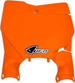 UFO Stadium Front Number Board With Fork Guards For KTM SX125 2016-2022 - OEM/Orange