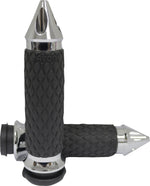 Avon Grips Contour Grips For Harley Davidson FLDE 1750 2018-2020 Diamond Spiked - Black Chrome