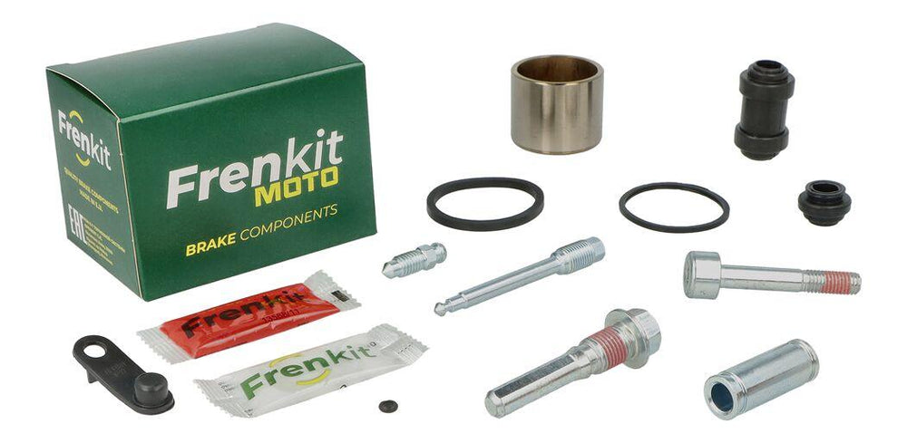 Frenkit Superkit Caliper Repair Kit For Kawasaki EN 650 2015-2016 & 2019-2020 Fits Rear Left/Right - Black/Silver/Stainless Steel