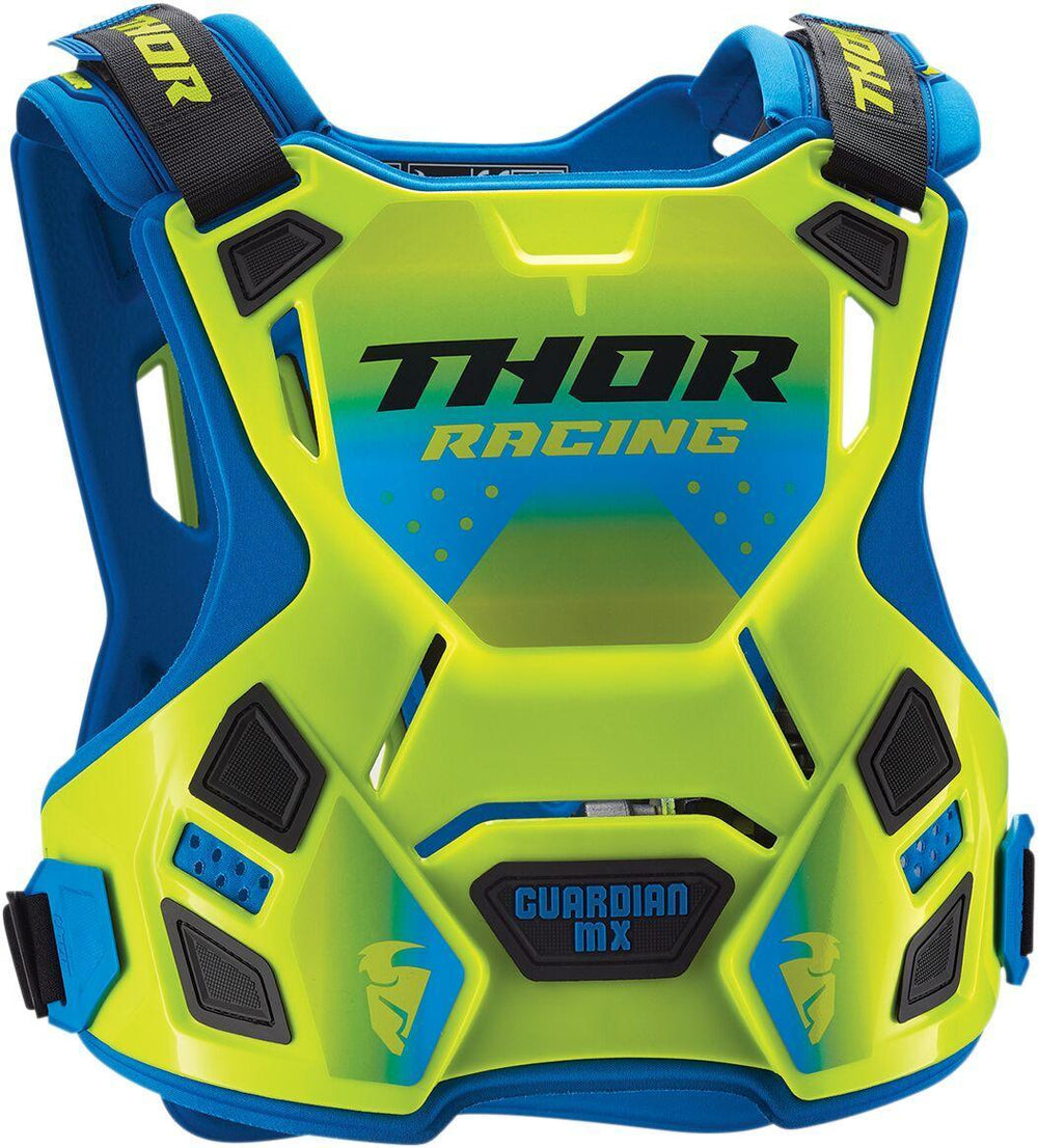 Thor Youth Guardian MX Roost Deflector - Blue/Fluorescent Green