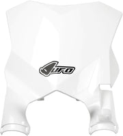 UFO Stadium Front Number Board With Fork Guards For Kawasaki KX250 2021-2024 - White