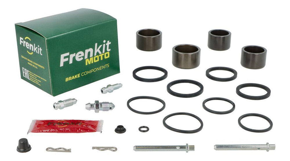 Frenkit Superkit Caliper Repair Kit For BMW F 800 GT ABS 2013-2020 Fits Front Right - Black/Silver/Stainless Steel