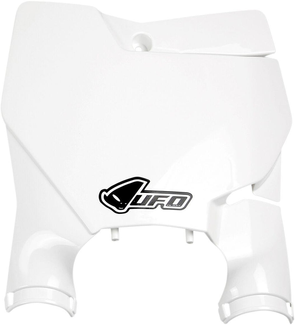 UFO Stadium Front Number Board With Fork Guards For KTM  SX125 2016-2022 - KTM White