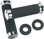 Parts Unlimited Sundance Grips For Honda GL 1200 1984 - Black/Chrome