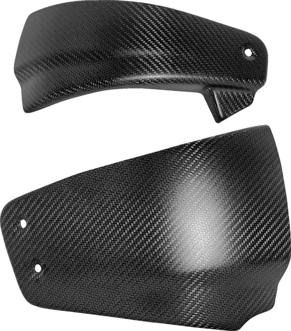 Saddlemen Carbon Fibre Side Cover For Harley Davidson FLDE 1750 ABS 2018-2020 - Black/Carbon Fiber