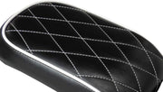 LE Pera Bare Bones Solo Seat Pillion Pad For Harley Davidson FLS 1690 2012-2017 - Black