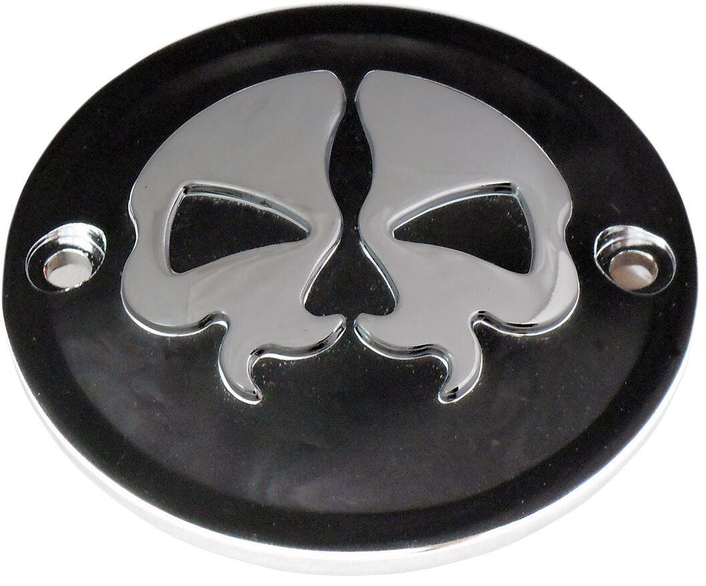 Drag Specialties Split Skull Points Cover For Harley Davidson FL 1200 1970-1977 - Black