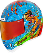 Icon Unisex Airform Dino Fury Helmet - Blue