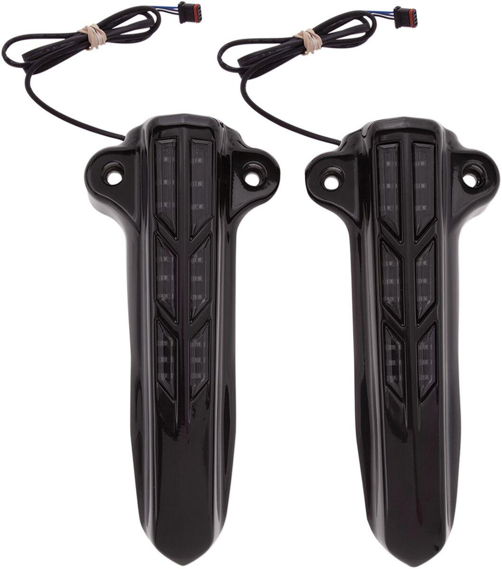 Ciro Forkini Lower Fork Leg Covers For Harley Davidson FLH 1868 ABS 2021 - Black