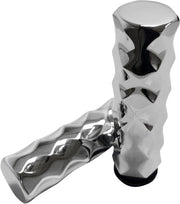LA Choppers Billet Hex Grips For Harley Davidson FLDE 1750 ABS 2018-2020 - Chrome