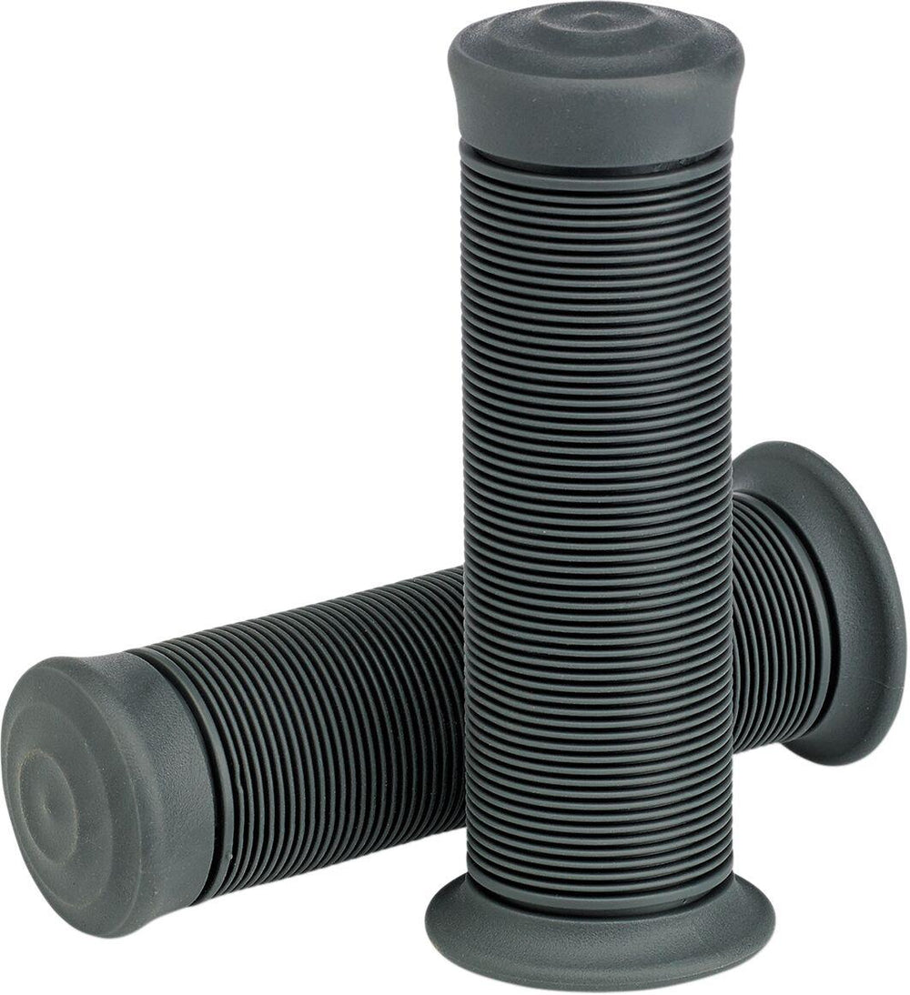 Biltwell Kung Fu Closed End Motorcycle Grips Grey