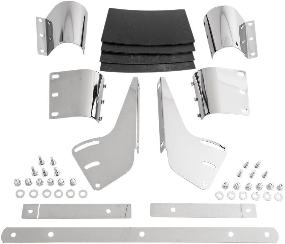 Slipstreamer SS-30 Classic/SS-32 Falcon Windshield Replacement Mounting Kit For Suzuki VL 800 Volusia 2001-2004 - Chrome