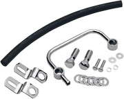 Drag Specialties Crankcase Breather Kit For Harley Davidson XL 1200 C 1996-2020 - Black Chrome
