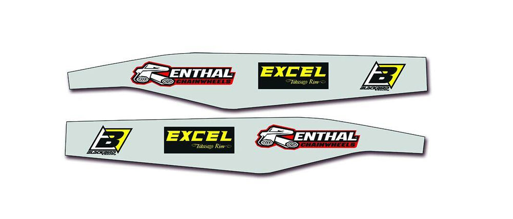 Blackbird Swingarm Stickers For Gas Gas EC 250 2021-2023 - Black/Grey