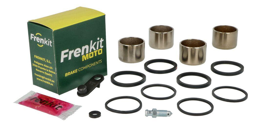 Frenkit Caliper Repair Kit With Piston For Kawasaki VN 1600 2005-2008 Front - Black/Silver