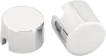 Drag Specialties Axle Caps For Harley Davidson FLST 1450 2006 Rear - Chrome/Silver