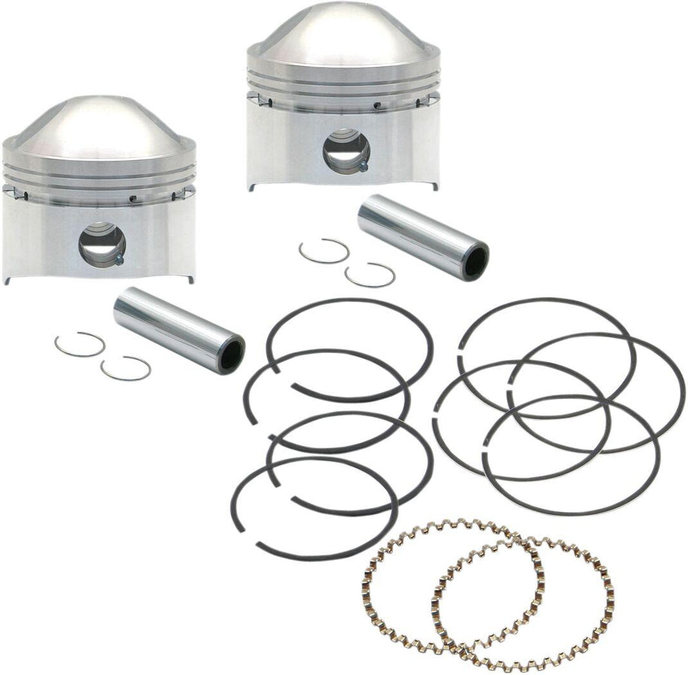 S&S Cycle Piston Kit 80" Stock Big Twin For Harley Davidson E 1000 1936-1952 +0.010"
