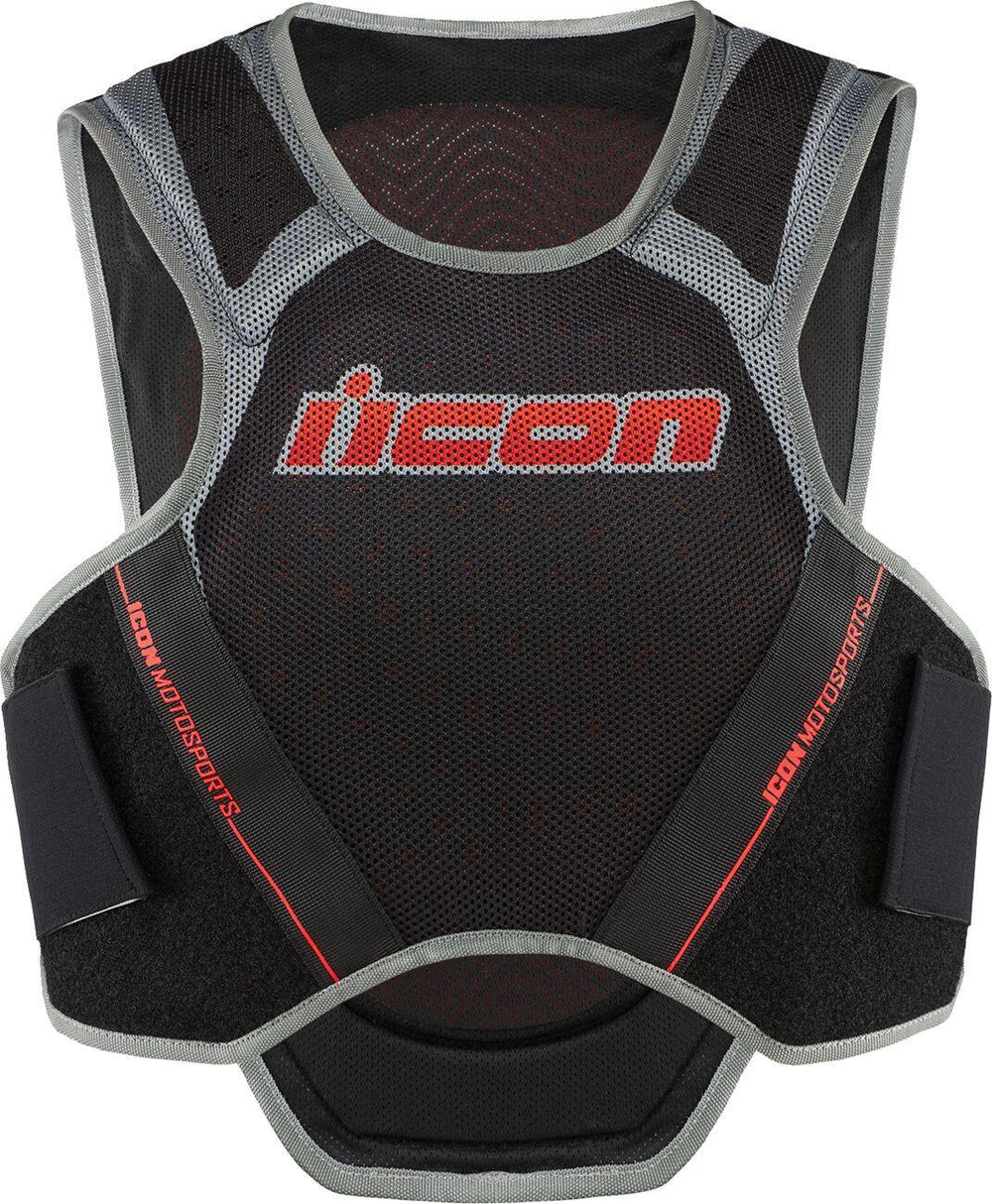Icon Field Armor Softcore Vest - Black/Grey/Red