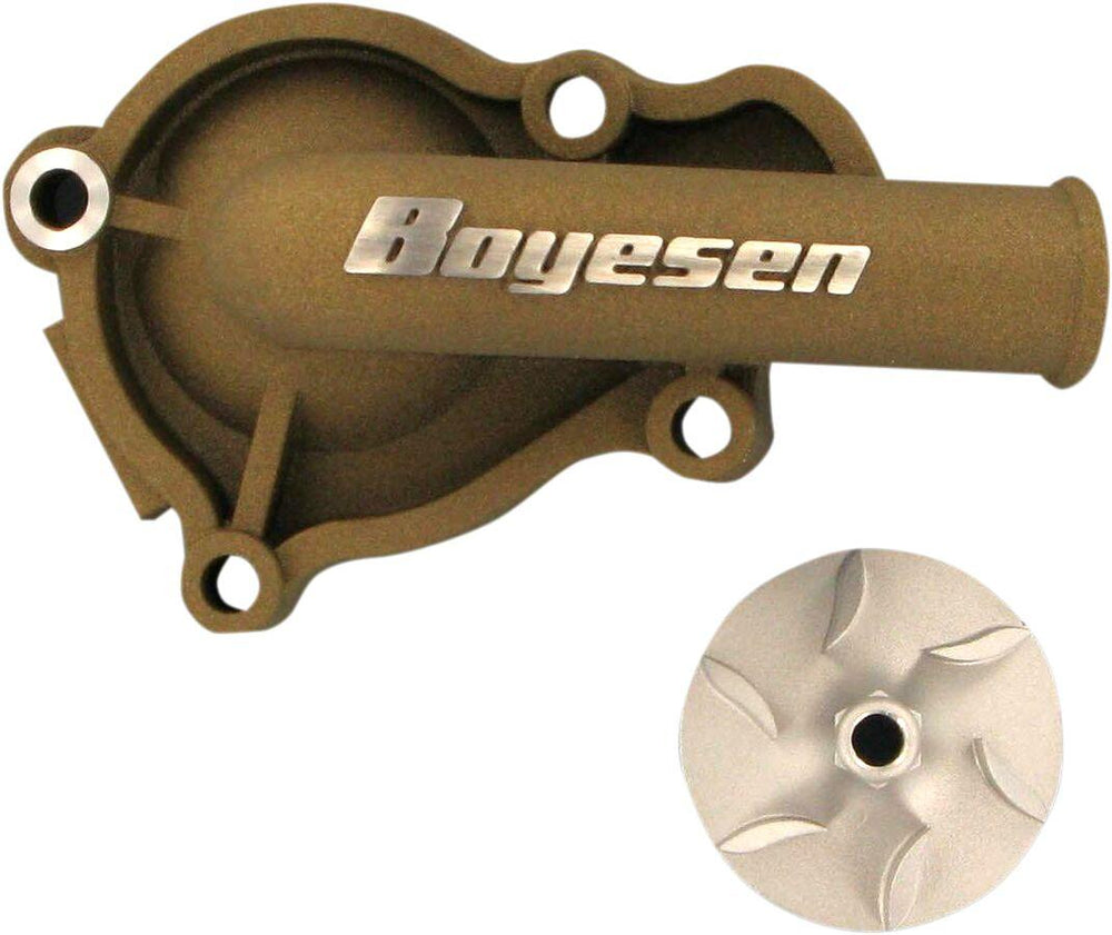 Boyesen Supercooler Water Pump Cover & Impeller Kit For Honda CRF450R 2002-2008 - Magnesium