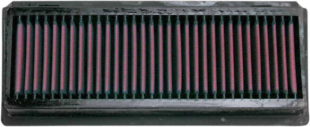 K&N High Flow Air Filter For Kawasaki ZX-6 R 636 2005-2006 - Black Red