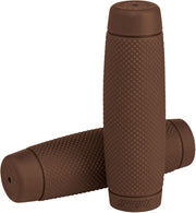 Biltwell Recoil Bar Closed End Grips - Chocolate