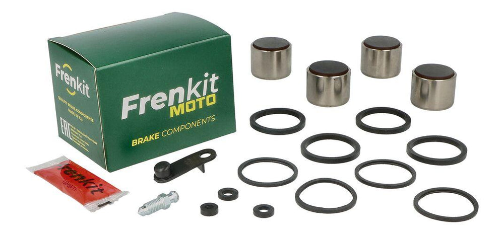 Frenkit Caliper Repair Kit With Piston For Kawasaki KR-1S 250 1989-1990 Front - Black/Silver