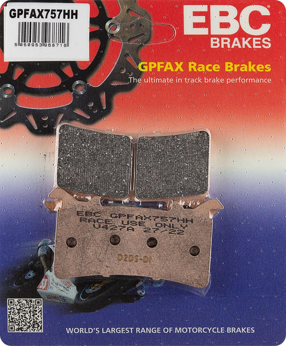 EBC GPFAX Series Race Sintered Nissin Brake Pads For Honda CBR 1000 RR ABS Fireblade SP 2017-2019 Front