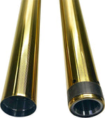 Pro-One 49mm Fork Tubes For Harley Davidson FLHR 1690 2014-2015 22.875" - Gold/Titanium