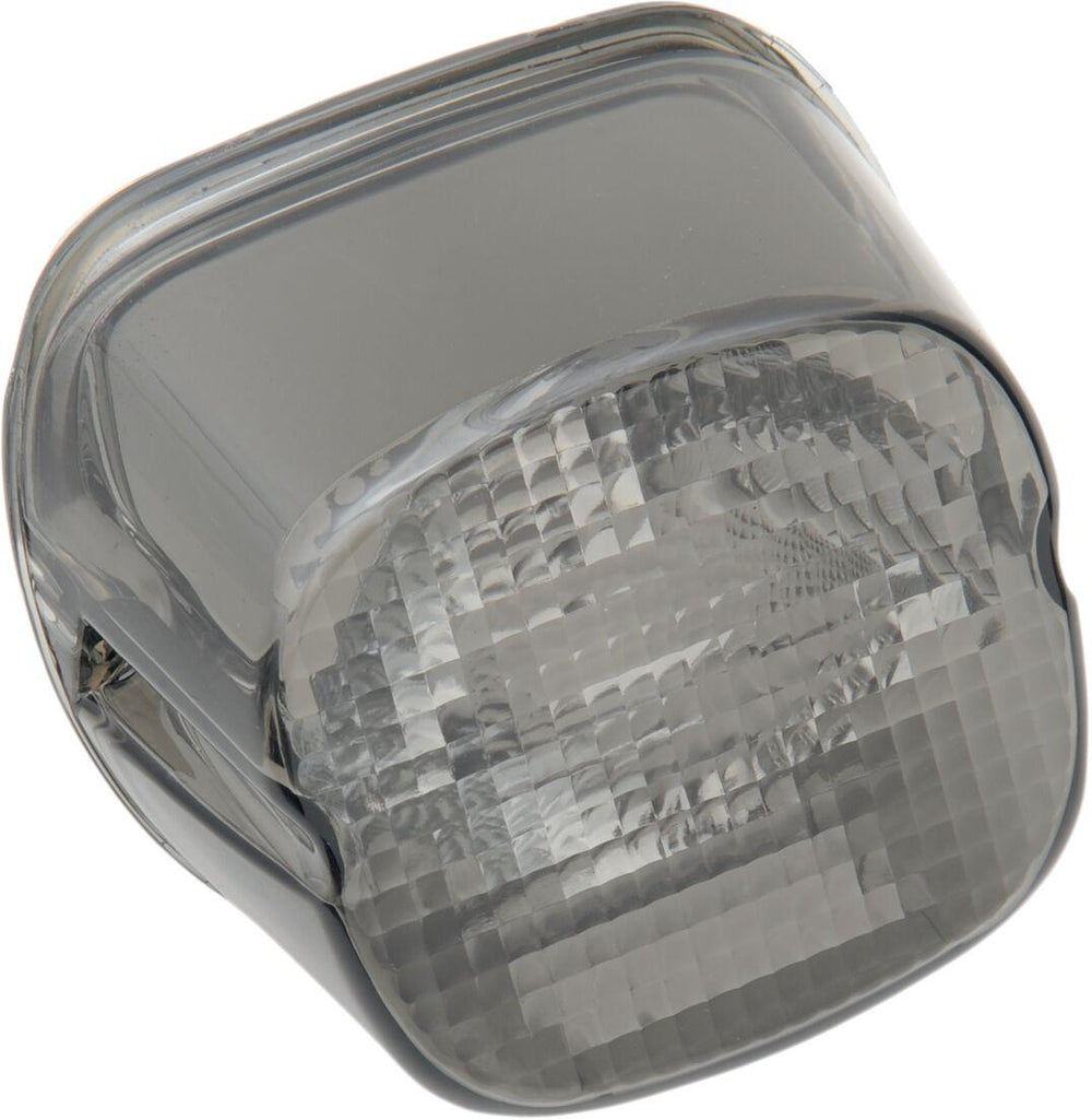 Drag Specialties Laydown Taillight Lens with Bottom Tag Lens For Harley Davidson FLD 1690 2012-2013 Rear - Smoke