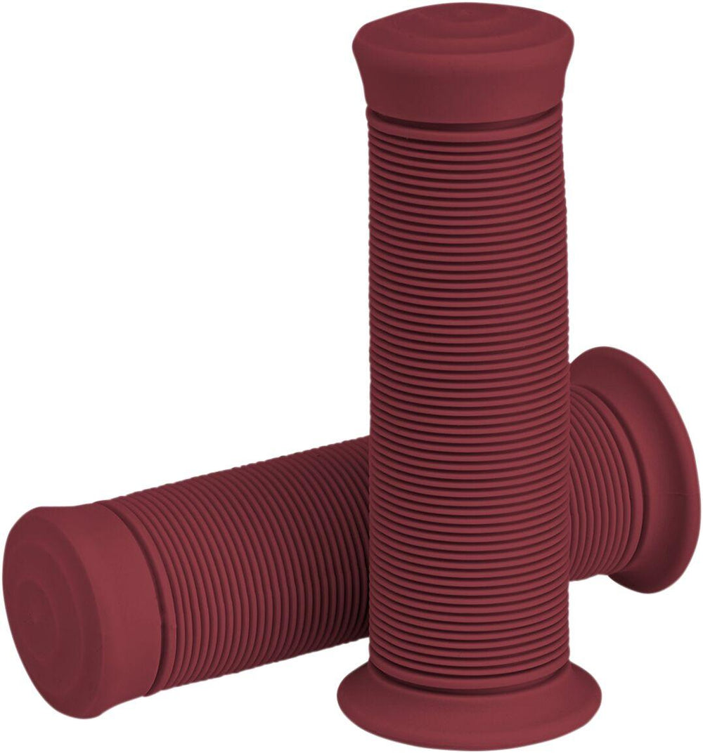 Biltwell Kung Fu Grips For 25.4 mm (1") Handlebars - Oxblood