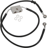 Drag Specialties Extended Length Brake Hose For Harley Davidson XL 1200 X 2014-2020 +20.3 cm Front - Black