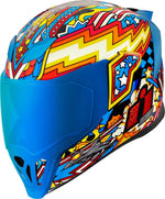 Icon Unisex Airflite Flyboy Helmet - Blue