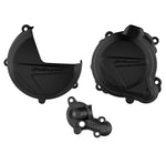 Polisport Clutch & Ignition Cover Protectors For Beta RR 250/300 & X-Trainer 300 2013-2017 Black