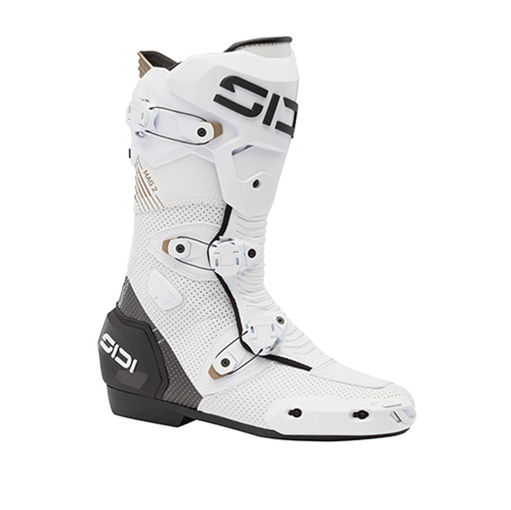 Sidi Mag 2 Air Motorcycle Boots - White/Black