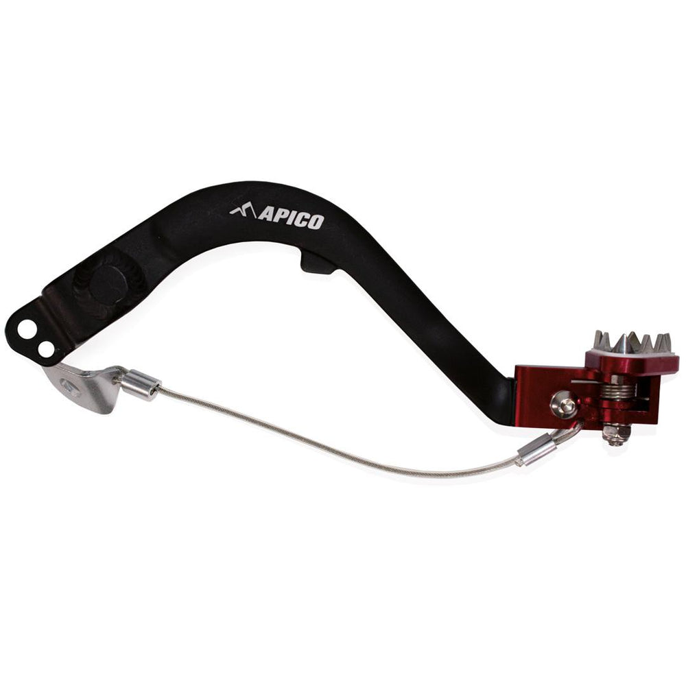 Apico Forged Brake Pedal For Honda CRF300L 2020-2023 Black/Red